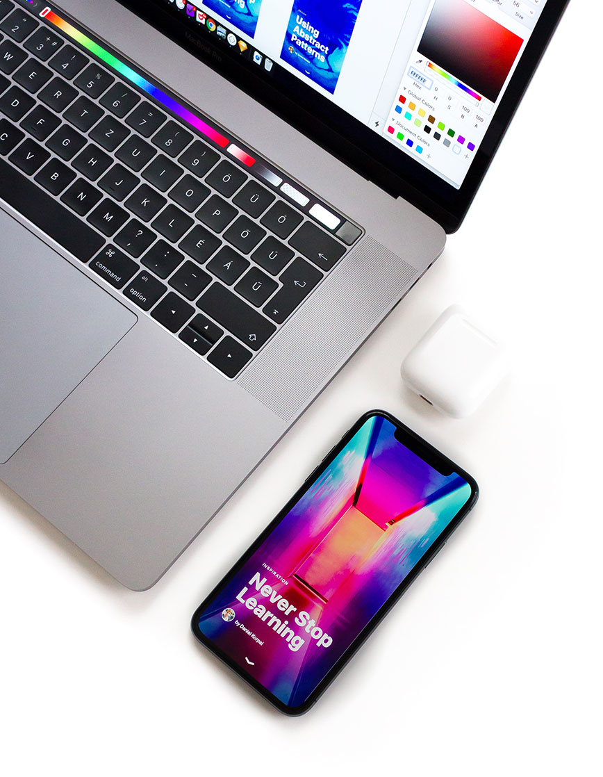 Laptop and Phone Laptop and Phone